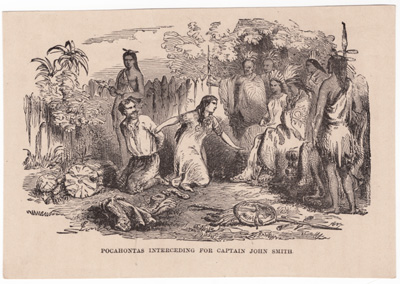 Pocahontas Interceding for Captain John Smith